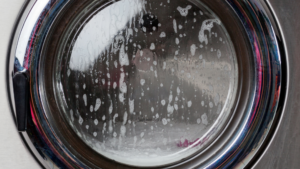 water in washing machine